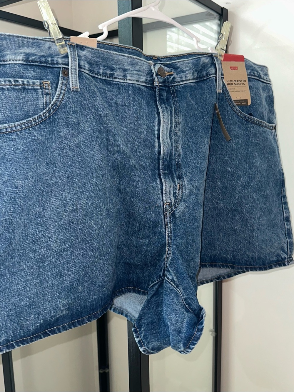 Levi's Denim High-Waisted Mom Shorts Sz 24W